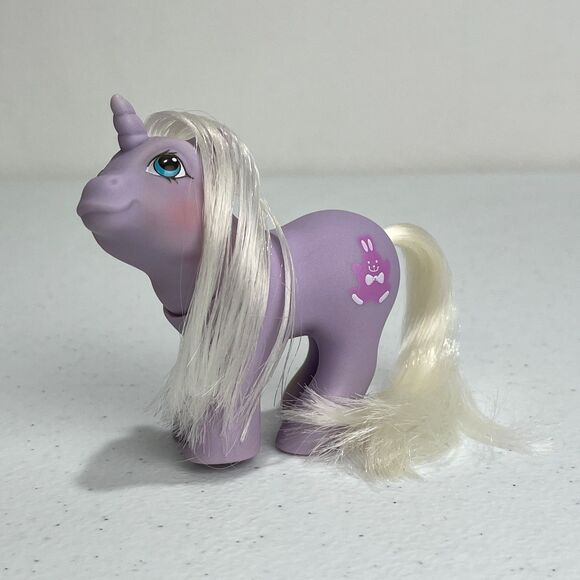 VTG My Little Pony G1 Peek A Boo Baby Noddins Unicorn Purple Bunny Hasbro 1987 - Picture 2 of 16